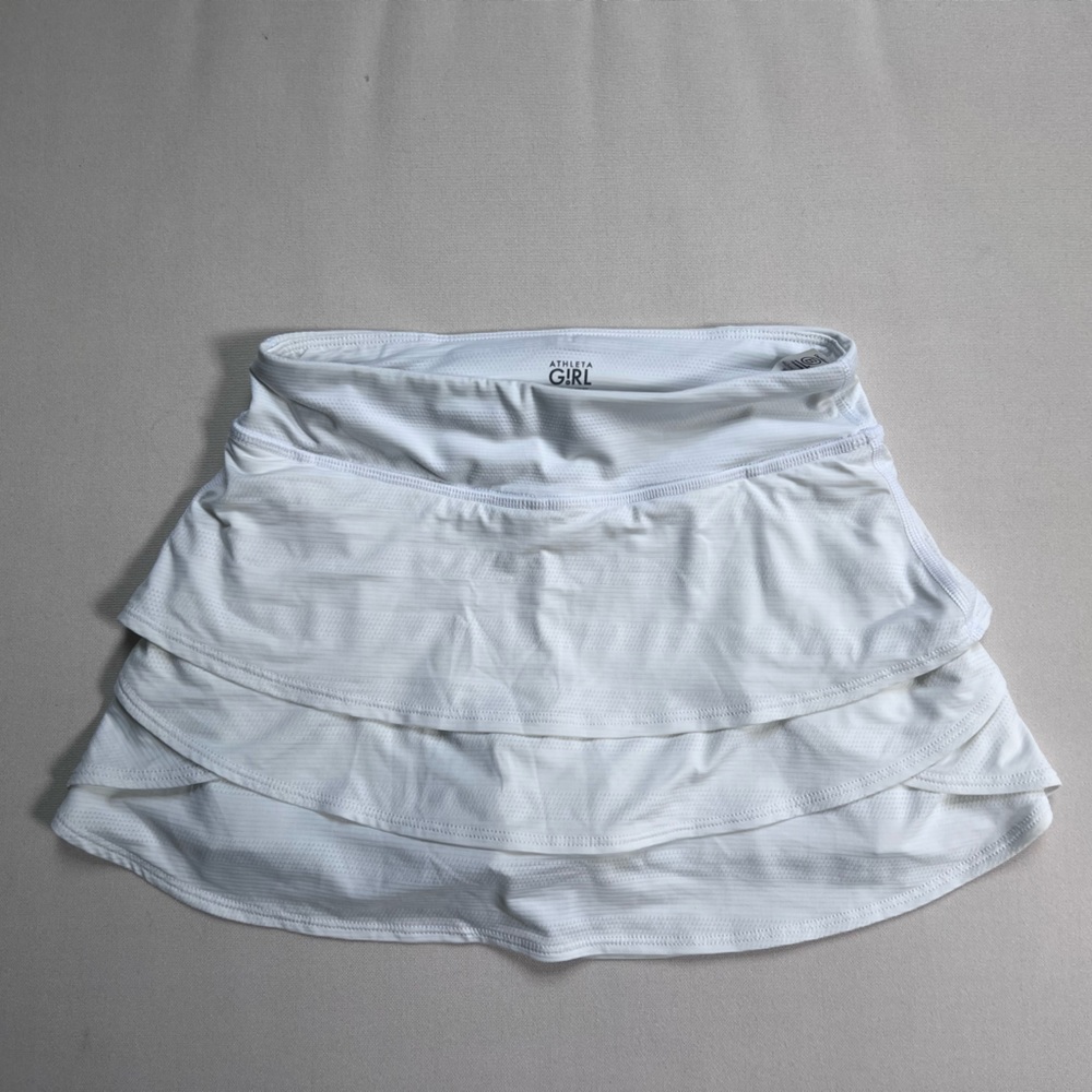 Athleta Girl White Swing Tennis Golf Skirt Skort Size S / 7